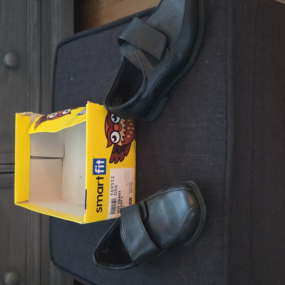 Smart Fit Black Toddler Shoes